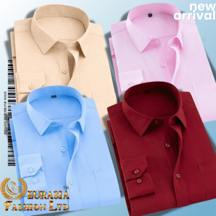 Men’s Premium Formal Shirt -Maroon, Pink, Sky Blue & Biscuit.