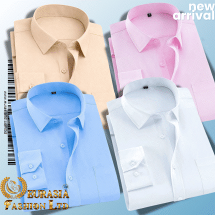 Men’s Premium Formal Shirt -White, Pink, Sky Blue & Biscuit.