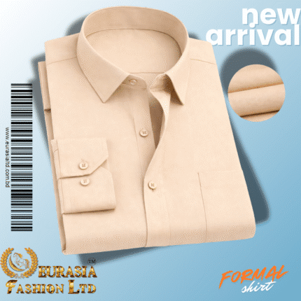 Men’s Premium Formal Shirt -Biscuit.