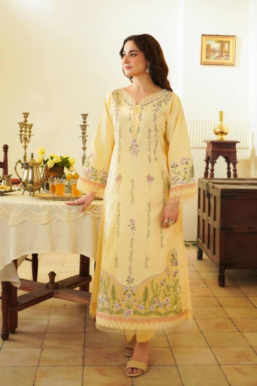 TUSCAN-CREAM-STITCHED-LAWN-SUIT.jpg 3 PIECE EMBROIDERED TUSCAN CREAM - JEEM - Image 1
