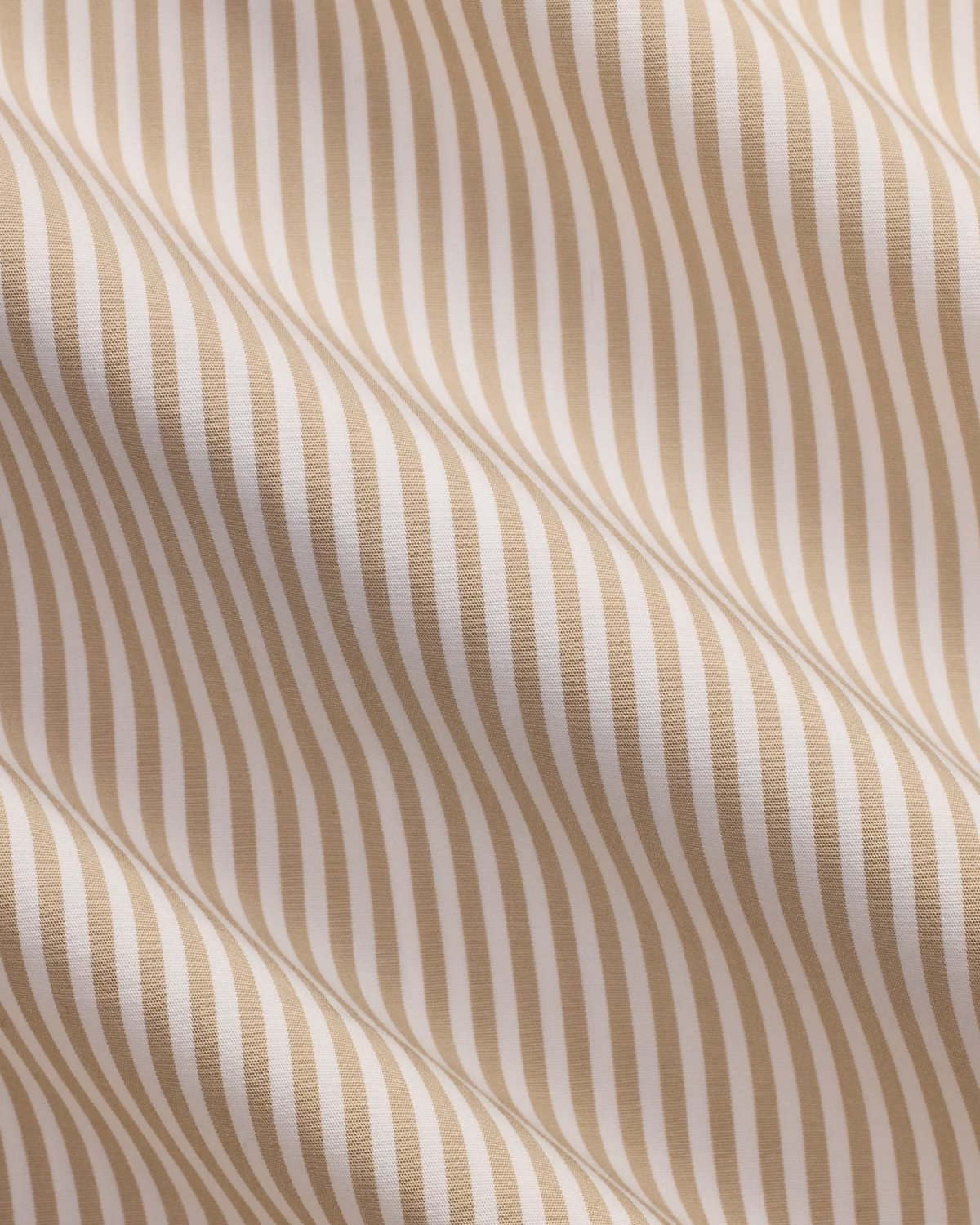 Custom Fit Striped Stretch Poplin Shirt (Colour: Coastal Beige/White) - Image 6
