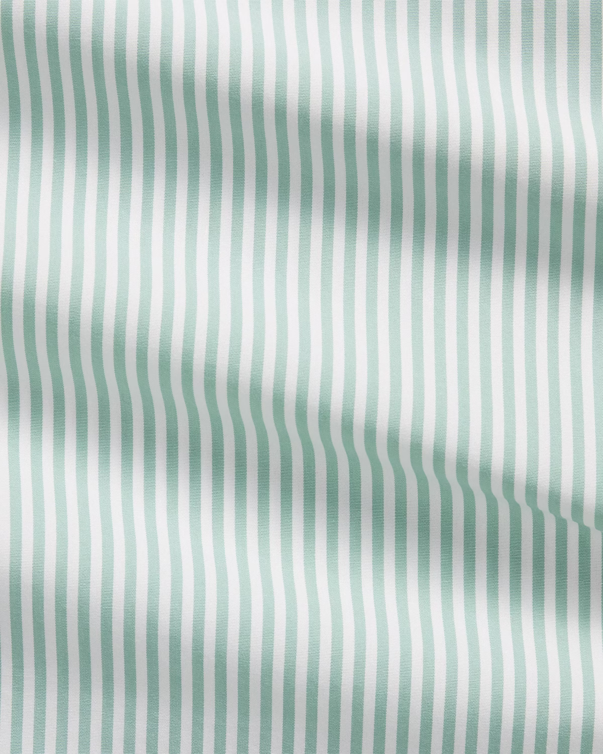 Custom Fit Striped Stretch Poplin Shirt (Colour: Essex Green/White) - Image 6