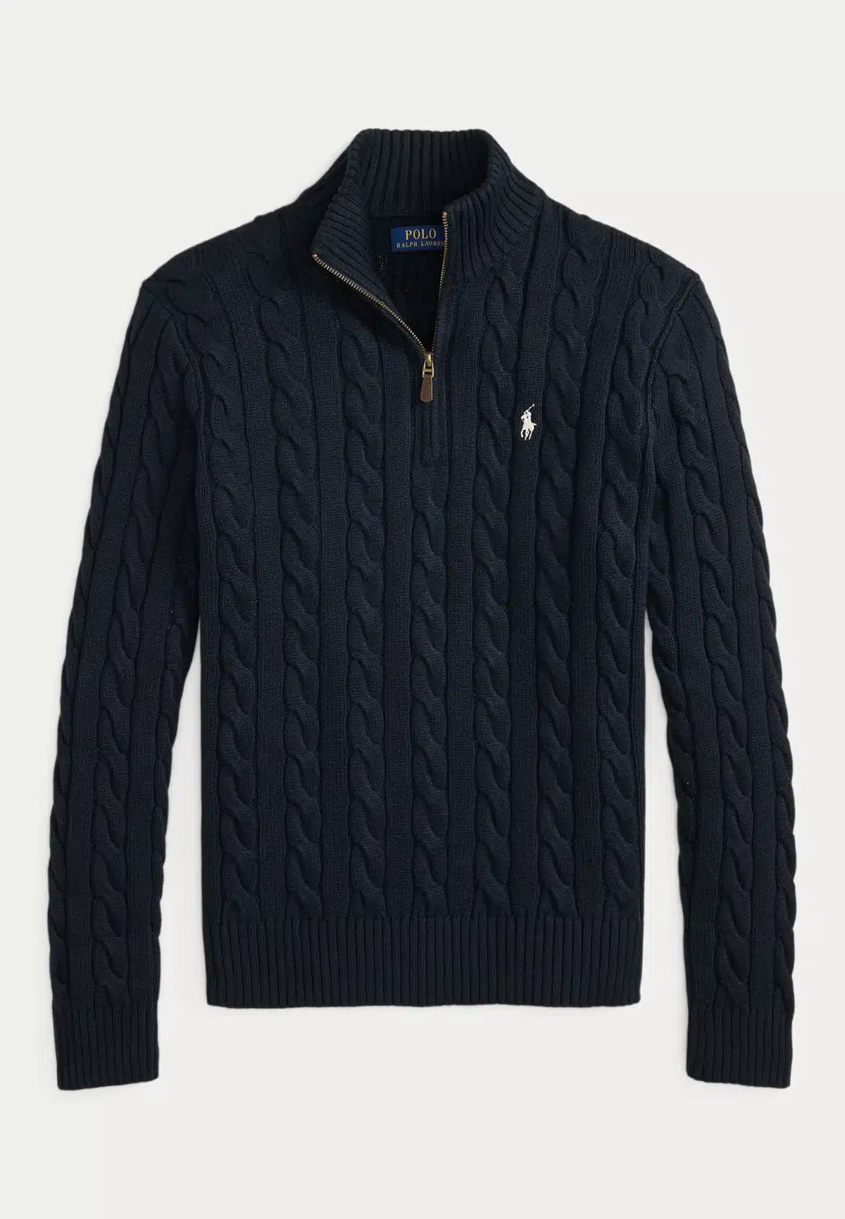 2 Pes Combo- Polo Ralph Lauren Cable-Knit Cotton Quarter-Zip Sweater - Image 3