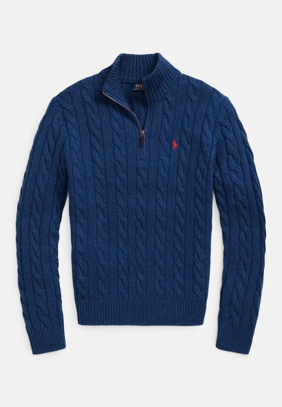 2 Pes Combo- Polo Ralph Lauren Cable-Knit Cotton Quarter-Zip Sweater - Image 3