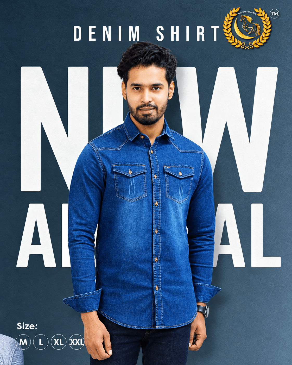 file_0000000046e48207b156af3ef37c7d4d Tommy Denim Shirt, a blend of comfort and style designed to suit every occasion. - Image 1